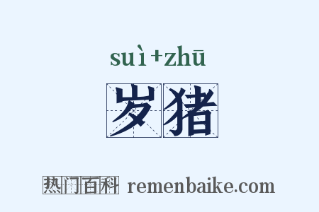 岁猪是什么意思的图片